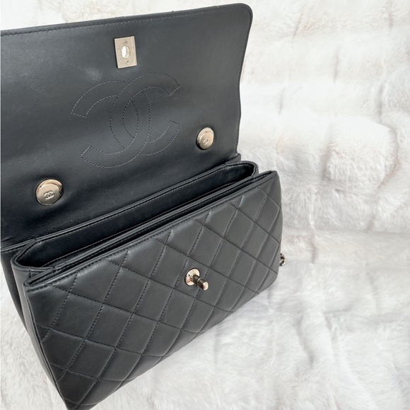 Chanel Misty Dark Grey Medium Flap Bag - Picture 7 of 16